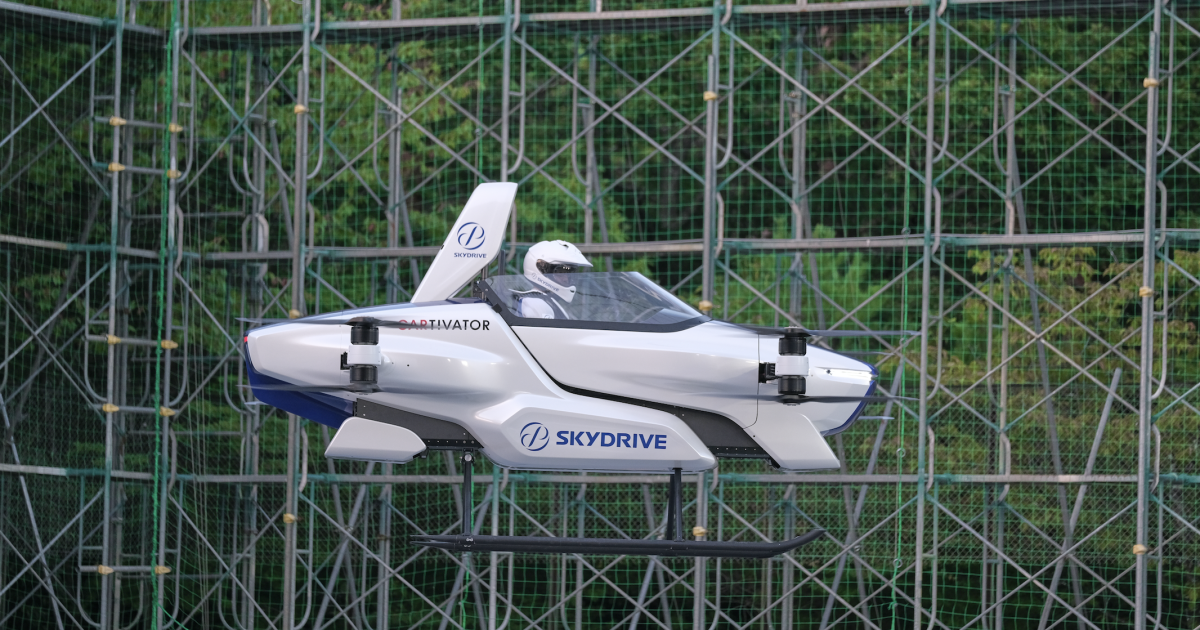 SkyDrive's SD-03 single-seat eVTOL aces first public test flight