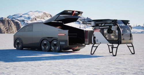 6x6 eVTOL-launcher adventure van edges closer to a new travel reality