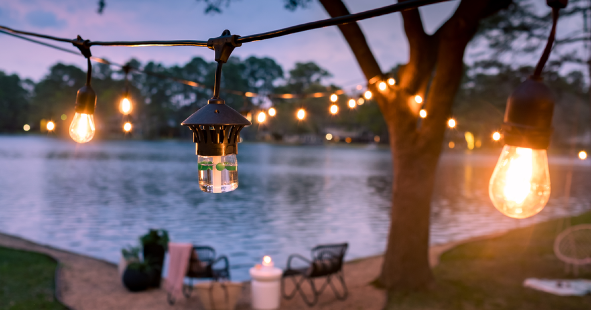 BiteFighter string lights chase mosquitoes from decks and yards