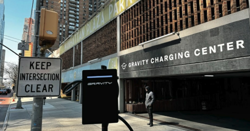 Gravity curbside EV chargers zap 200 miles in under 15 minutes