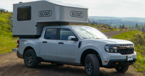 Scout shrinks its lightweight pickup camper down to Ford Maverick size