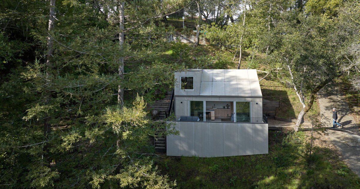 Hill-hugging tiny house takes Swiss Army knife approach to downsizing