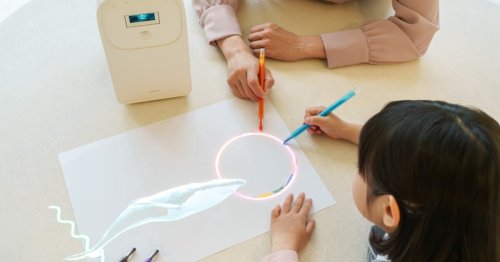 Samsung triple-laser projector doubles as desktop touchscreen