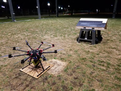 Autonomous roofing drone nails down asphalt shingles