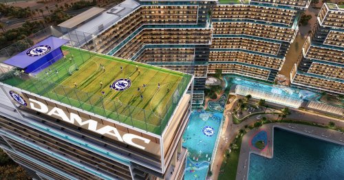 Soccer field in the sky tops first-of-its-kind skyscraper