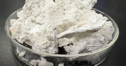 Cement sand substitute made directly from seawater, electricity and CO2