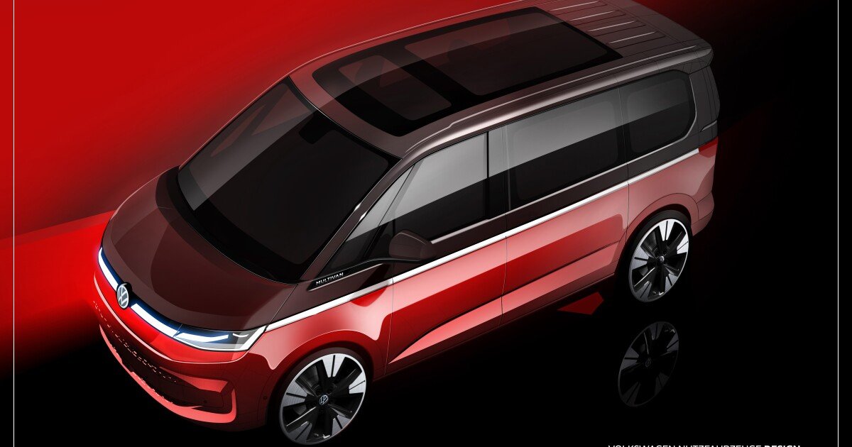 Volkswagen gives a better look at sleek, glassy T7 van ahead of debut