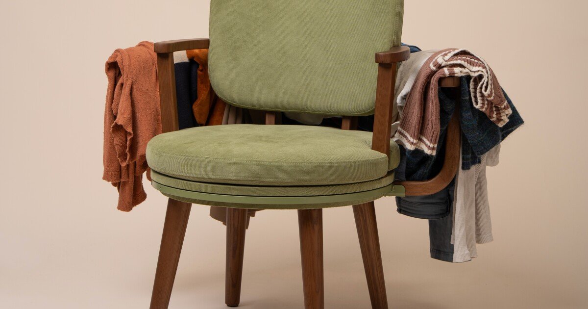Viral inventor creates a 'storage chair' for your half-dirty clothes