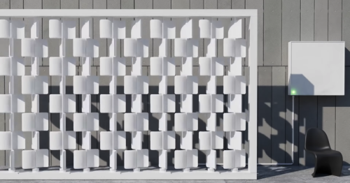 "Wind turbine wall" turns power generation into an aesthetic feature