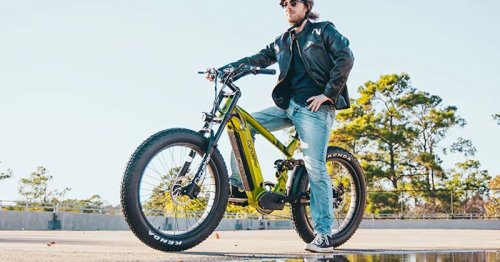 Full-suspension fat-tire ebike built for city streets and dusty trails