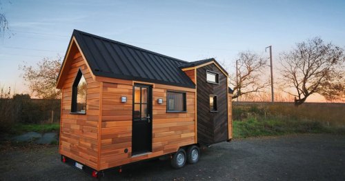 French tiny house serves as full-time home to a family of three
