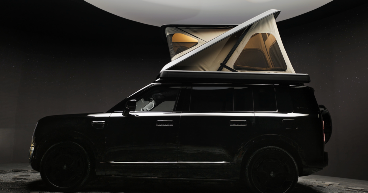 Chinese luxury SUV transforms into a camper at push of a button