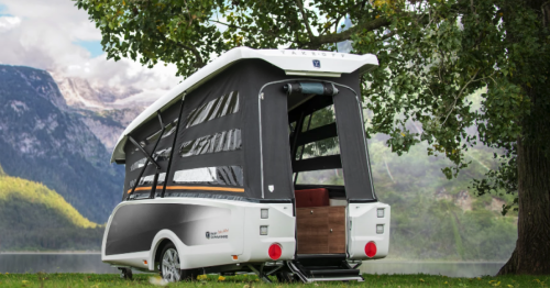 Sleek 30-second pop-up camping trailer gains more versatility