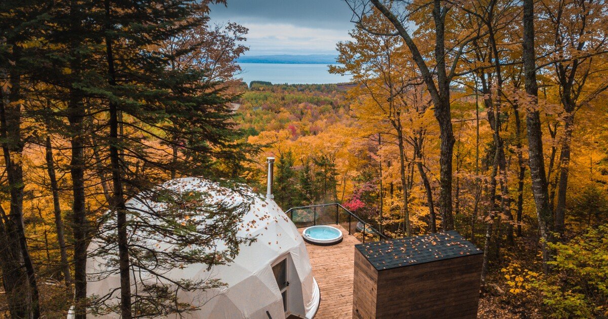 Designer geodesic domes in Quebec raise the bar for glamping