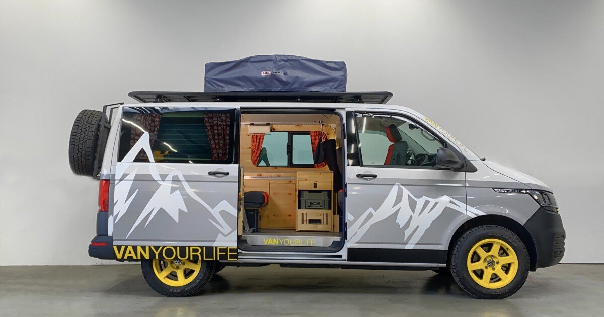 Flowcamper spruces up the VW camper van with mountain lodge flair