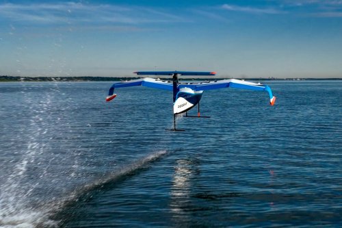 Watch the world's first hydrofoiling ground effect vehicle take off