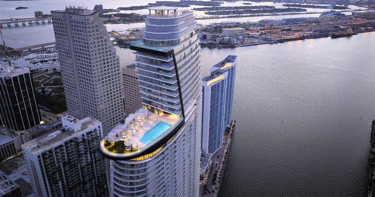Aston Martin's sail-shaped skyscraper looks fit for a Bond villain's lair