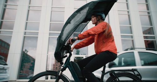 BikerTop pops up for rainy riding