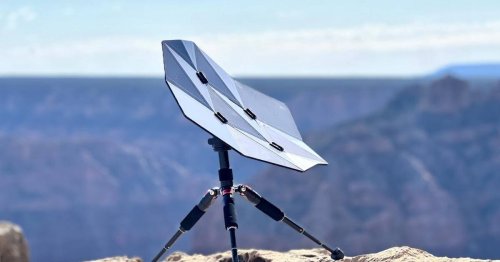 Origami solar panel collapses small for fast, light travel anywhere