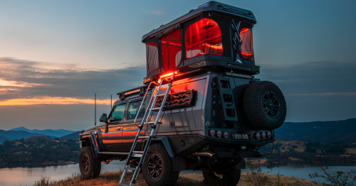 ARB powered rooftop tent brings RV luxury and ease to car camping