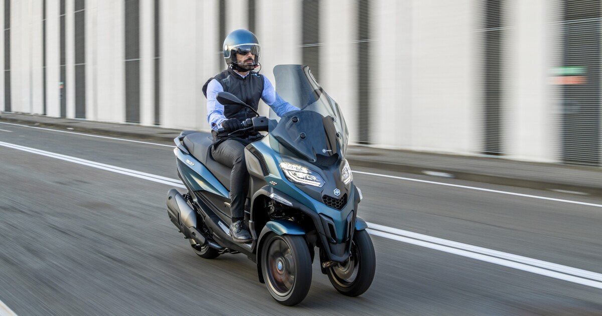 Piaggio endows new MP3 tilting 3-wheeler with first-in-class radar system