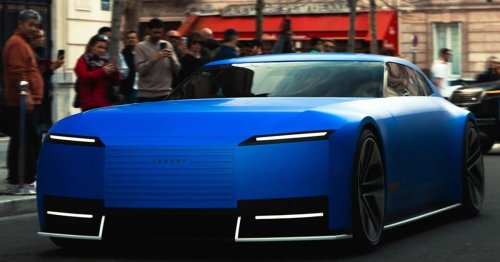 Jaguar's wild Type 00 EV looks like nothing else on Paris roads
