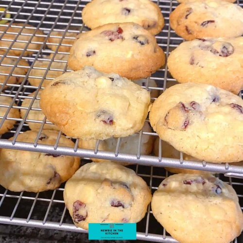 White Chocolate and Cranberry Banana Drop Cookies