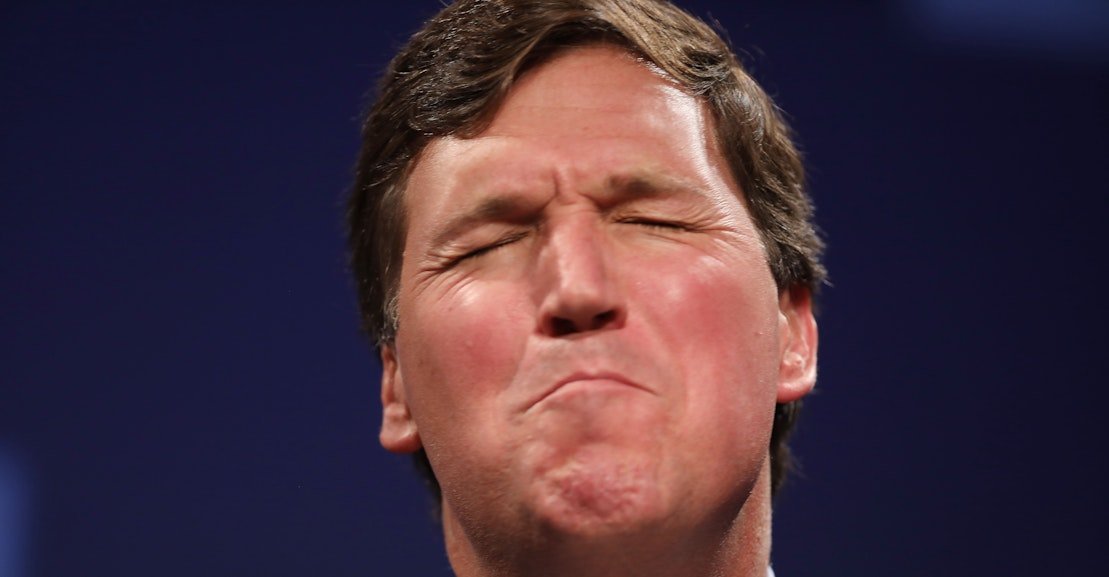 Tucker Carlson Defended Putin. Then He Got Mugged by Reality.