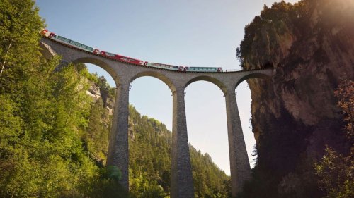 "Traumhafte Bahnstrecken der Schweiz" vom Montag bei 3sat: Wiederholung der Landschaftsbilder im TV und online