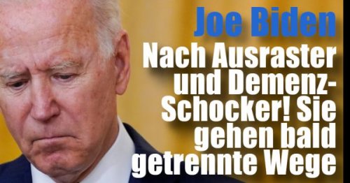 Joe Biden News: Nach Ausraster und Demenz-Schocker! SIE gehen bald getrennte Wege