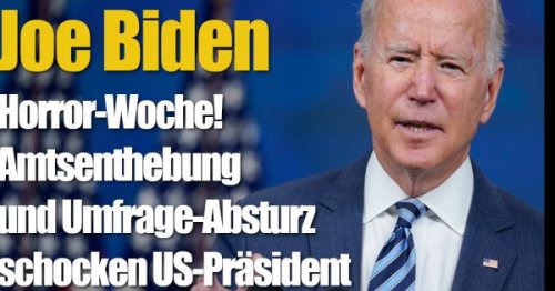 Joe Biden: Horror-Woche! Amtsenthebung und Umfrage-Absturz schocken US-Präsident