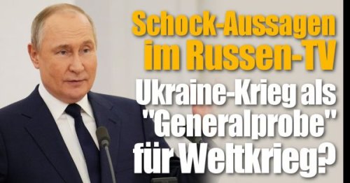 Wladimir Putin: Schock-Aussage von Russen-Analyst! Ukraine-Krieg als "Generalprobe" für Weltkrieg?