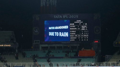IPL 2025: KKR And PBKS Share Spoils At Eden Gardens As Rain Plays Spoilsport | In Pictures