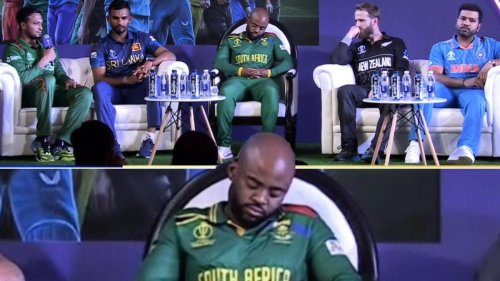 'I Blame The...': Temba Bavuma Clarifies He 'Wasn't Sleeping' After Pic from Pre World Cup Captains' Meet Goes Viral