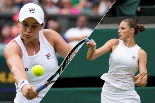 Ashleigh Barty vs Karolina Pliskova, Wimbledon 2021 women ...