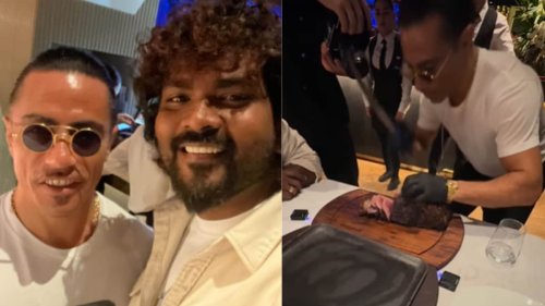 Vignesh Shivan Meets The Viral Salt Bae Chef, Praises His Energy And Amazing Food