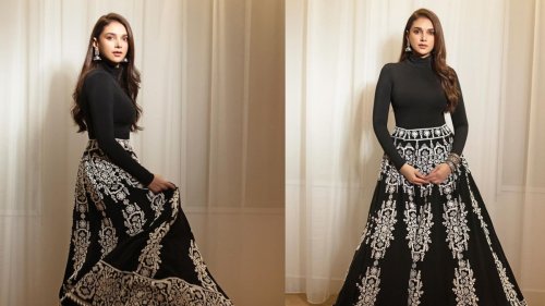 Aditi Rao Hydari Stuns In A Regal Manish Malhotra Ensemble At Arab Festival Awards, See Pics