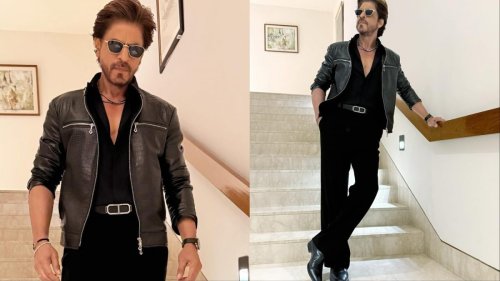 Shah Rukh Khan Looks Dapper As Ever In A Black Ensemble At IPL 2025 Opening Ceremony