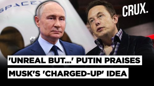 'Raving About Mars' Putin Hails 'Charged-Up' Musk Idea Amid US-NATO Fears Of Russian Space Weapon