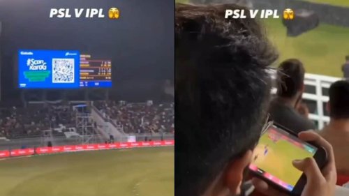 Spectator Filmed Watching IPL Match During PSL Game, Video Goes Viral | Watch