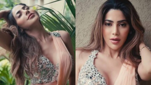 Sexy! Nikki Tamboli Goes Bold In Sizzling Saree And Plunging Bralette, Video Goes Viral; Watch - News18