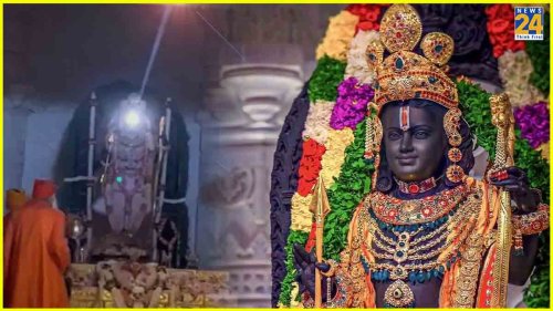 WATCH: Surya Tilak Illuminates Ram Lalla’s Forehead In Ayodhya