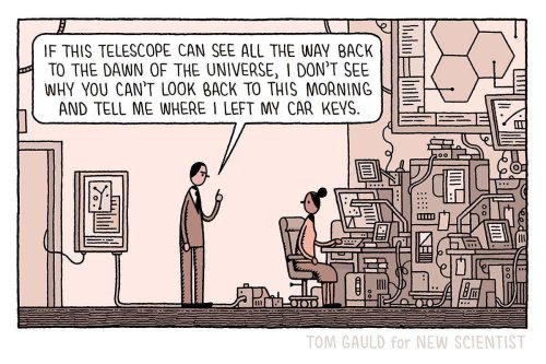 Tom Gauld on how far a telescope can see