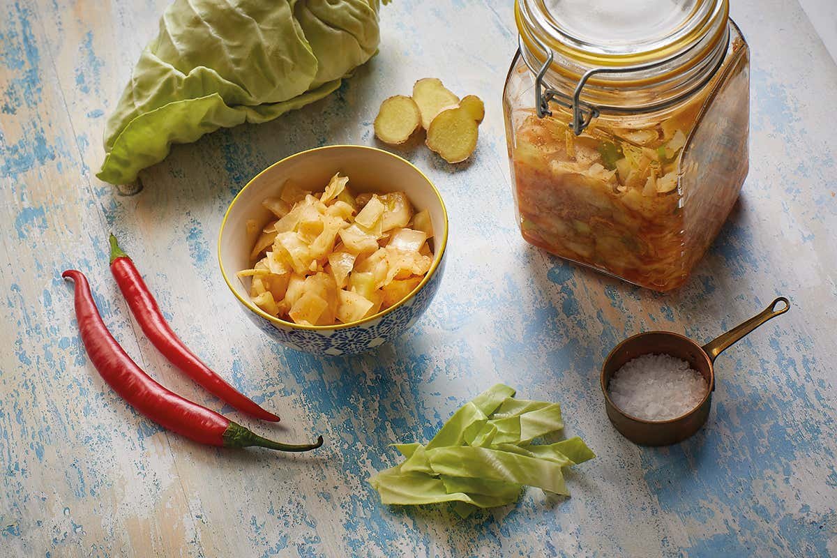 Make kimchi at home by cultivating a friendly microbial ecosystem