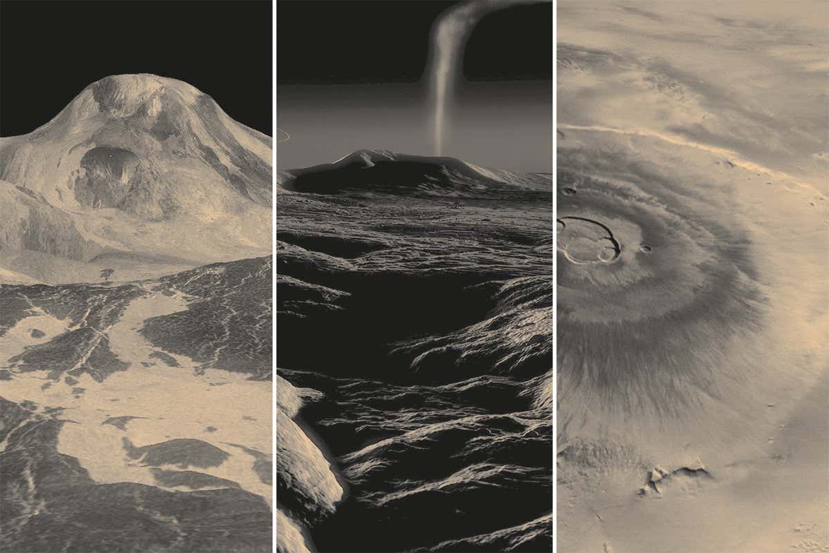 There are weird volcanoes everywhere we look in the solar system