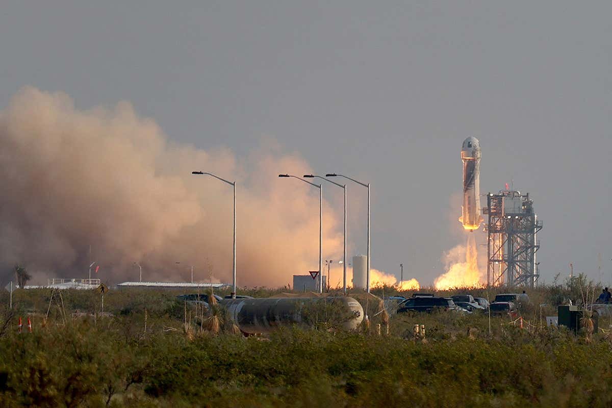 Blue Origin founder Jeff Bezos has ridden his own rocket to space