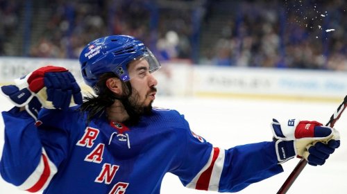 Mika Zibanejad's power-play goal with 16 seconds left lifts Rangers over Lightning