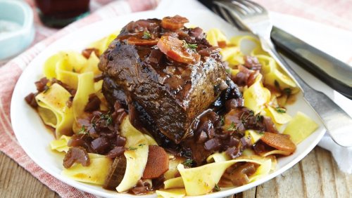 Wine-braised short rib recipe for hearty meal