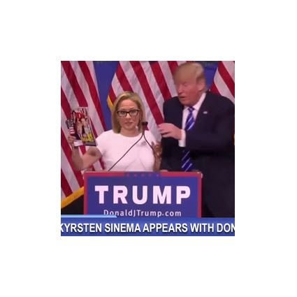 Altered video of Trump, Sinema goes viral
