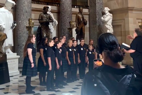 Capitol Police stopped a children’s choir from singing the anthem. Why?